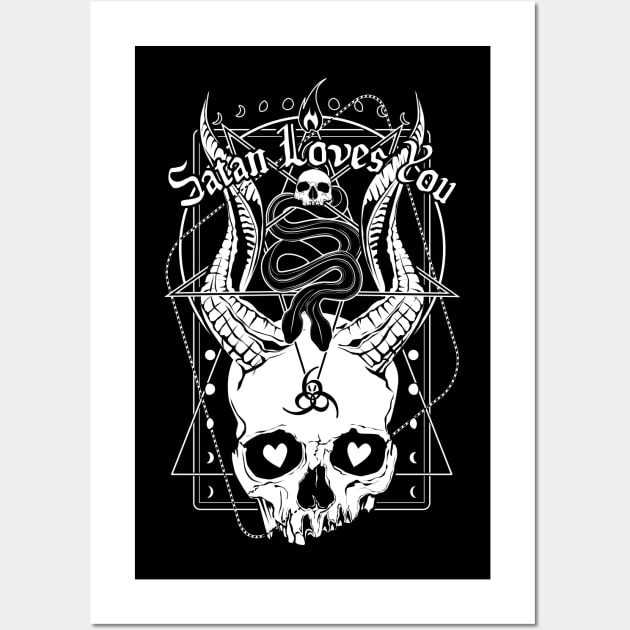 Satan Loves You Wall Art by Von Kowen